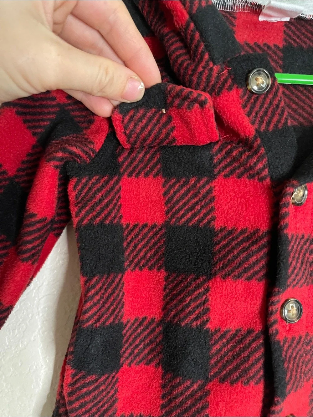 *NWT* 4 for 16$ Red & Black Buffalo Plaid Flannel Hooded Kids Jacket